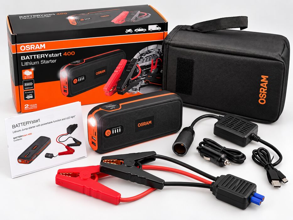 OSRAM BATTERYstart 400 – urządzenie rozruchowe / booster 16000 mAh – NOWE