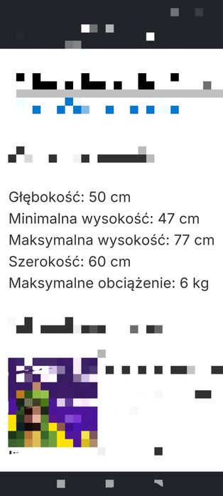 Stolik pomocnik regulowany