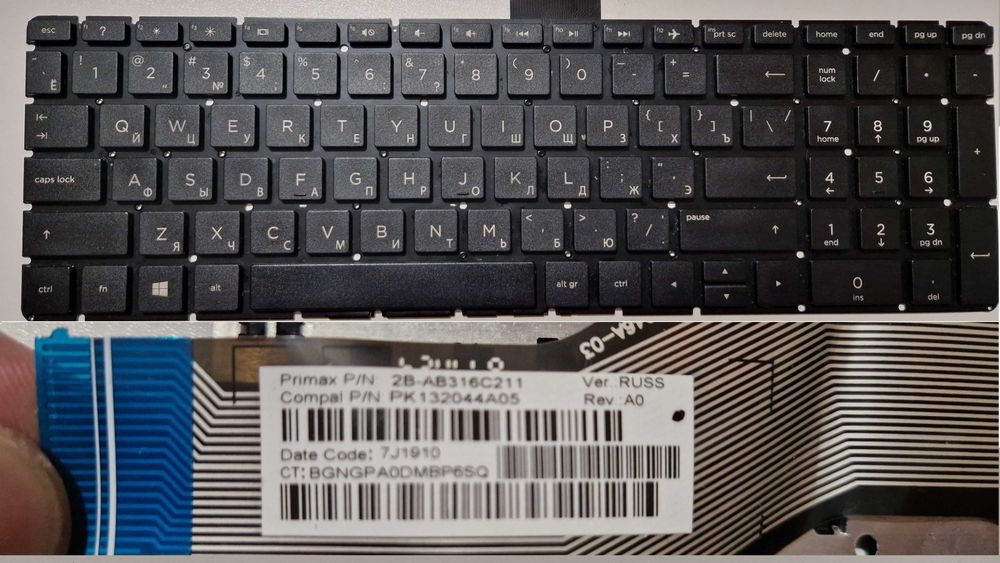 Клавіатури до ноутбуків поклавішно Acer Asus HP Lenovo