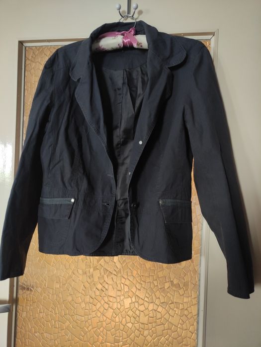 Kurtka marynarka grafitowa, granatowa