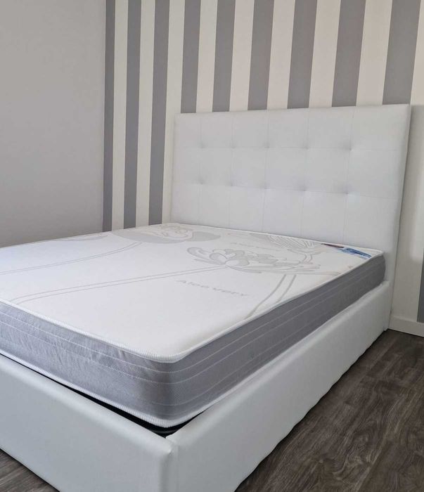 Camas de Casal Estofadas de Luxo 199€ Disp. em Várias Cores! 190x140m!