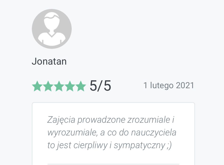 Korepetycje z matematyki/fizyki/chemii/ang- STACJONARNIE/ONLINE