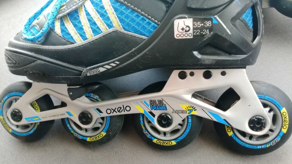Patins em linha como novos.