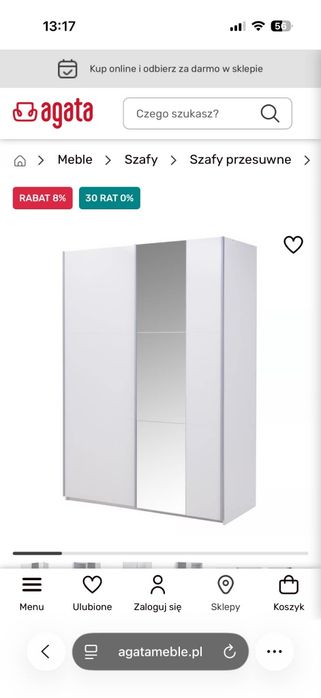 Szafa BASTIA z agatameble 150x65x215