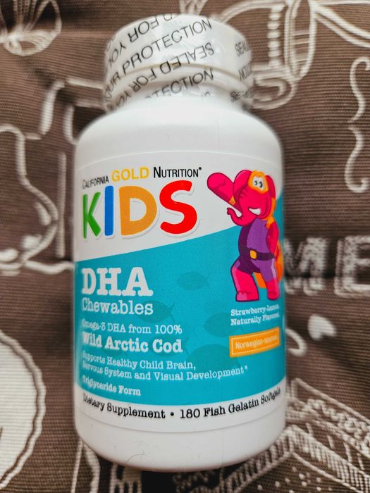 Дитяча омега 3 детская California Gold DHA Рыбий Жир для детей ДГК
