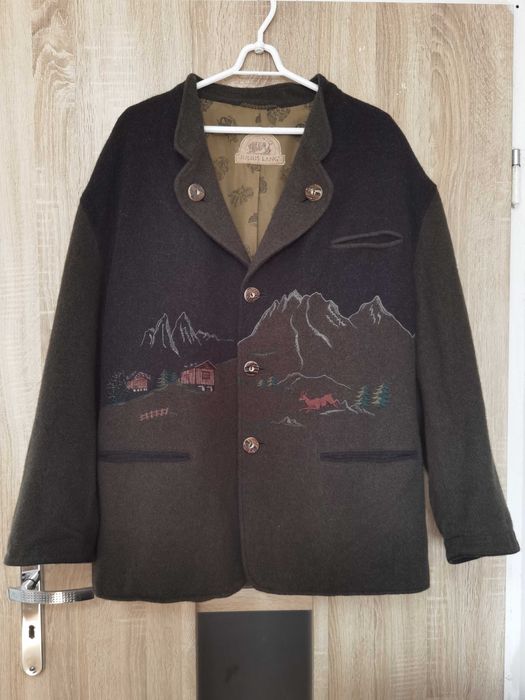 Julius Lang Vintage Embroidered Men Blazer