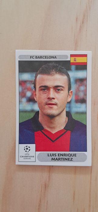 Cromo futebol de Luis Enrique(Uefa Champions League)da Panini