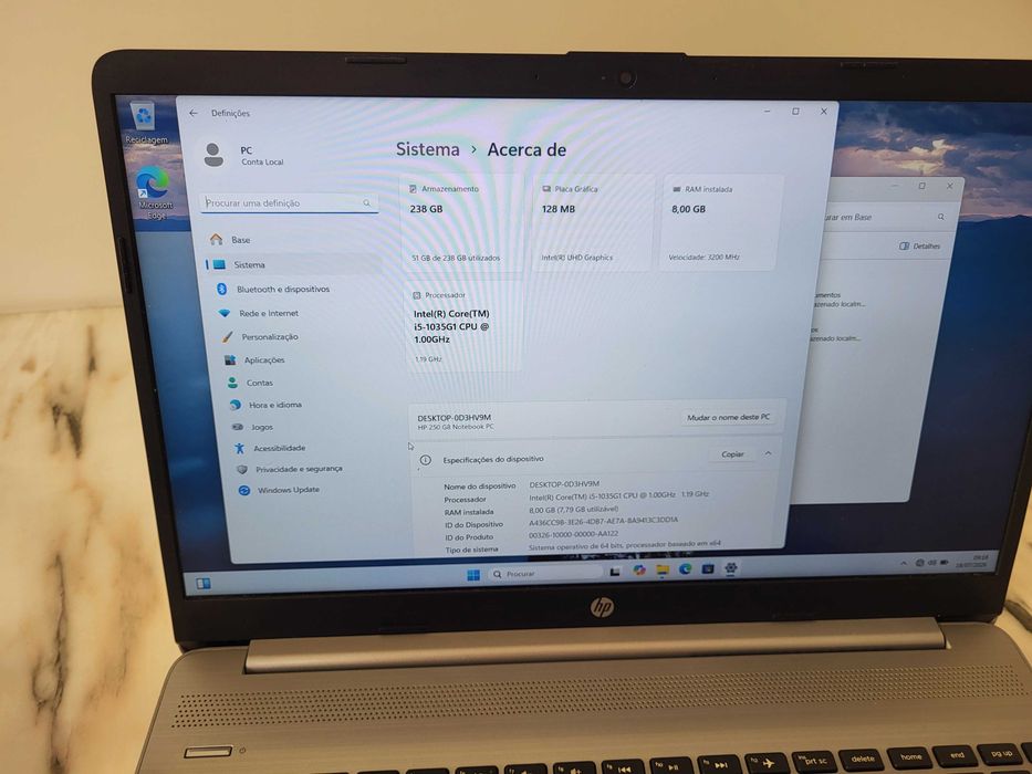 Portatil hp 250 g8 i5 8gb ram