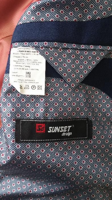 Marynarka Sunset Design model Francesco Navy 182/112