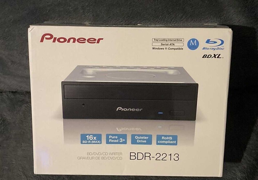 Pioneer BDR-213 ULBK / BDR-213 BDXL M-Disc Nagrywarka Blu-ray BOX