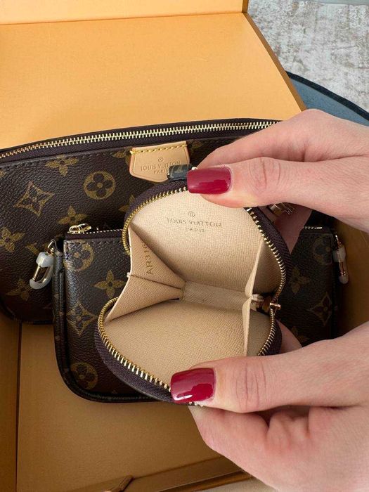 Louis Vuitton Multi Pochette Brown Green
