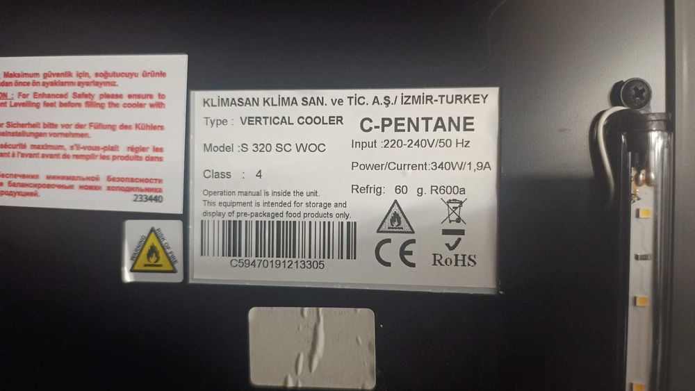 Witryna SLIM 45cm chłodnicza lodówka lada GWARANCJA DOSTAWA kraj 48h