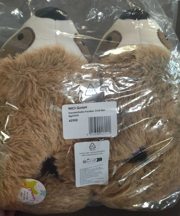 Nowe kapcie NICI Leniwiec Chill Bill rozmiar 38-41 (L)