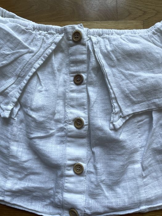 Bluzka na lato biała hiszpanka