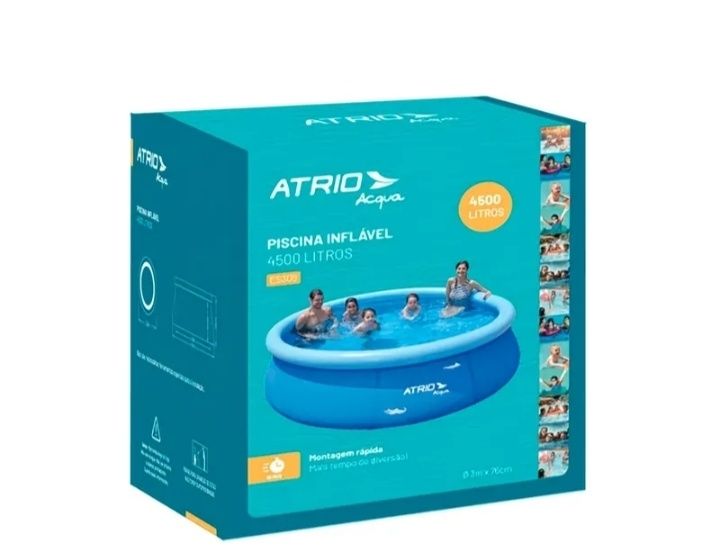 Piscina insuflável redonda 4500L novas!!!