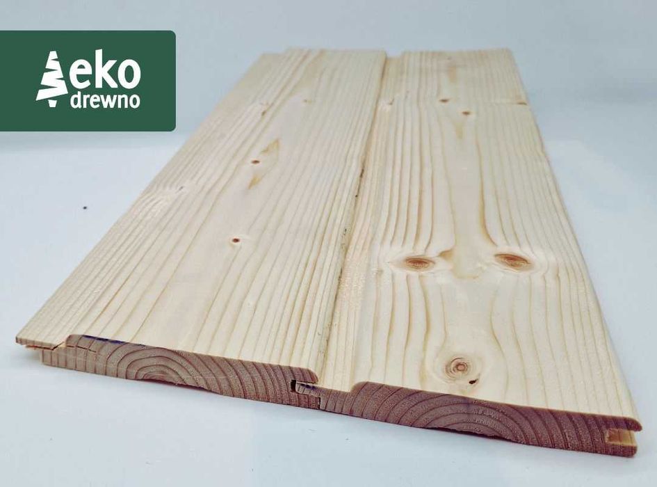 Boazeria pióro/wpust do sauny fińskiej świerk skandynawski 100% Kategoria jakości A wymiar 14x96 mm montaż na niewidoczne klamry