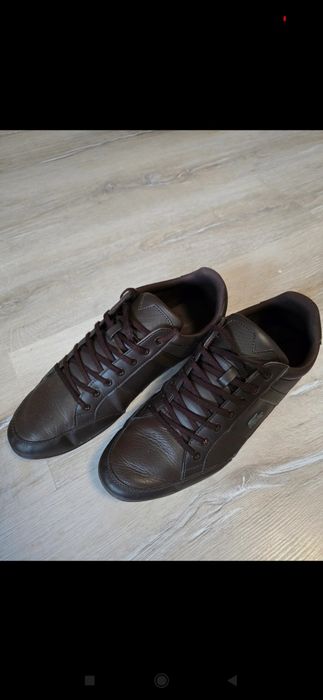Buty Lacoste Chaymon rozmiar 45 czarne j. Nowe skórzane skóra męskie