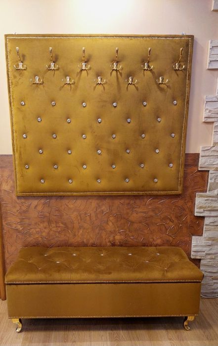 Ławka, ławeczka, puf, skrzynia, panel z wieszakami  - pod wymiar