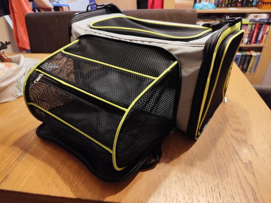 Torba dla zwierząt Hunter 50x28x28 cm z opcją poszerzenia