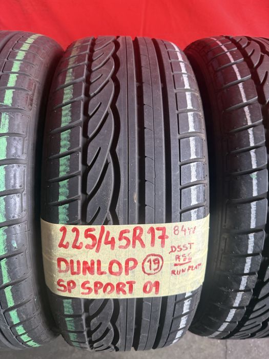 Pneus RFT 205/45/17 Dunlop Todos Iguais Impecaveid