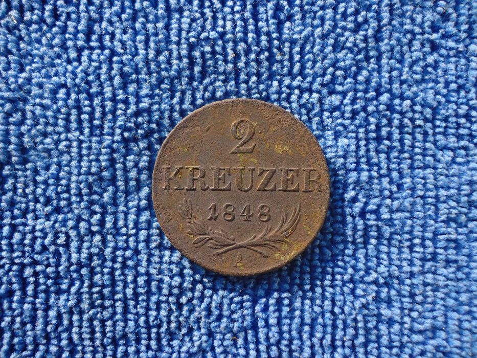 2 крейцера 1848 год.