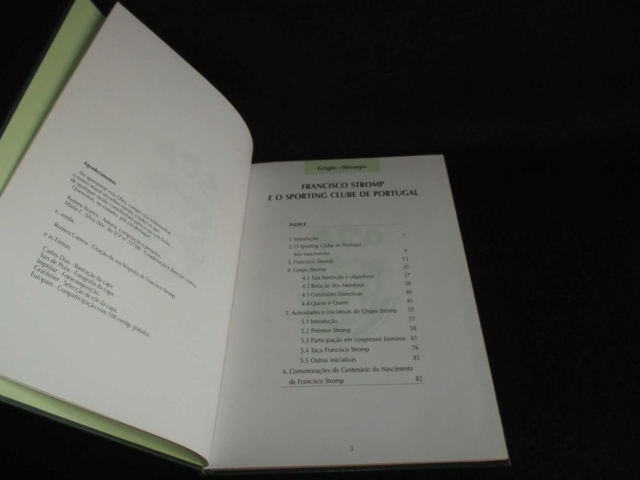 Livro Francisco Stromp e o Sporting Clube de Portugal Grupo Stromp
