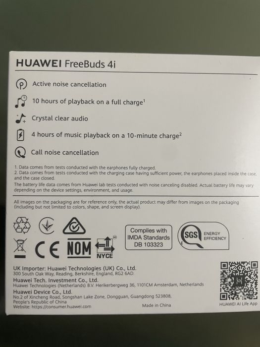 Huawei freebuds 4i Novos