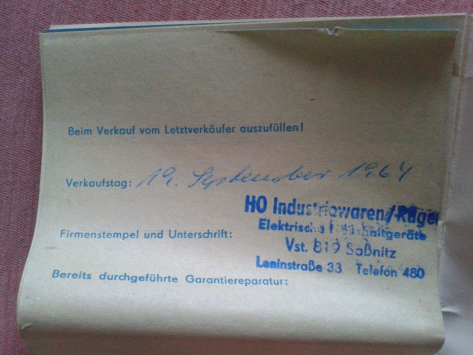 Golarka TR8 Trockenrasierer Komet, DDR/NRD