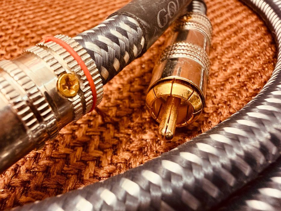 ‼️ Goldkabel Edition Ouverture RCA межблочный кабель пара 1м ℹ️ Germany, ручная сборка, OFC медь, stereoplay Highlight
