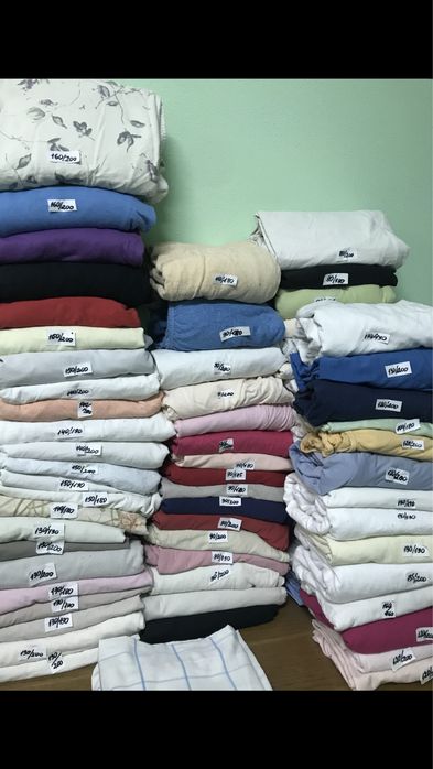 Б/у Постельное белье. Хлопок, байка