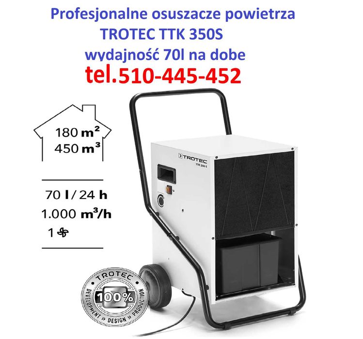 WYNAJEM OSUSZACZ, NAGRZEWNICA osuszanie budynków / mieszkań po zalaniu