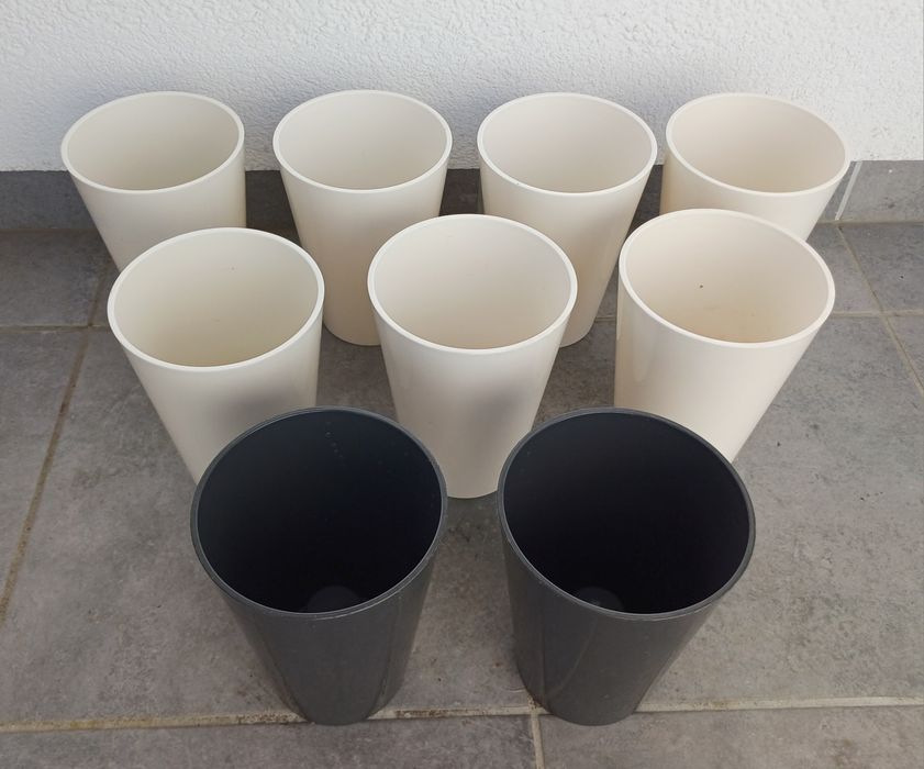 Osłonka plastikowa, Doniczka, 9 sztuk