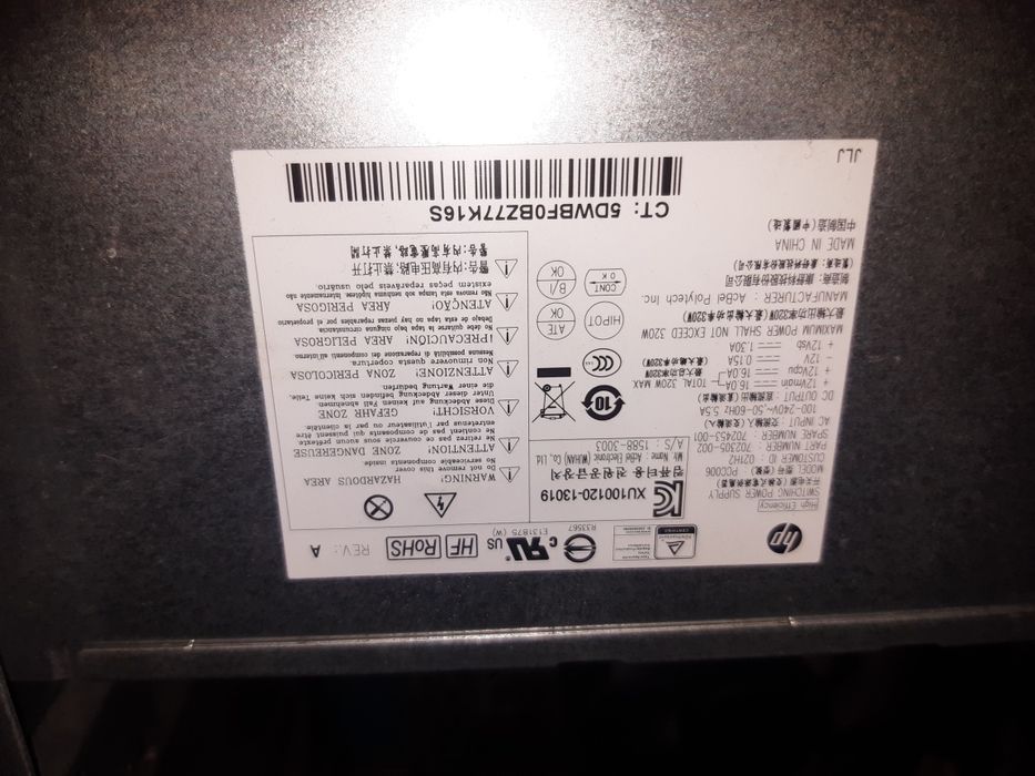 Komputer używany można używać widać parametry