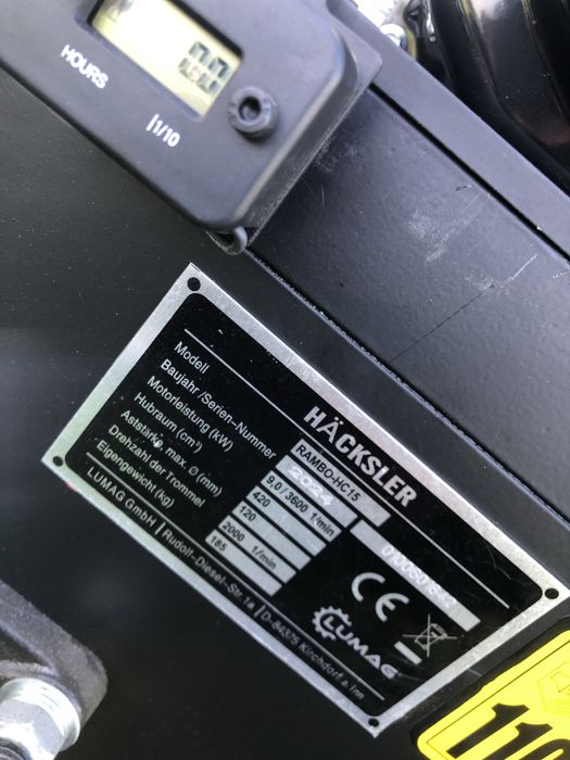 RĘBAK rozdrabniacz LUMAG ciecie 15 CM Z NORWEGII 16km 2024r. Jak NOWY