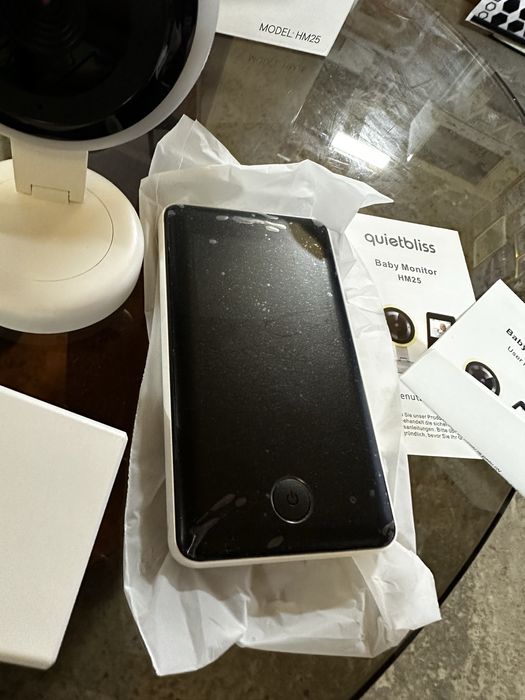 Відеоняня quietbliss hm25 двома камерами бездротова з нічним баченням