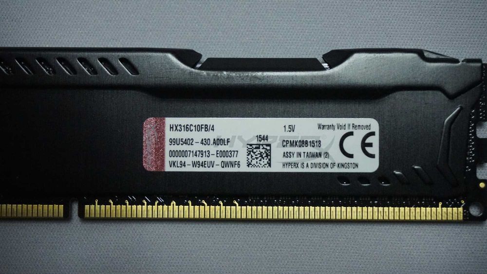 Kit RAM DDR3 HyperX Fury 16GB (4x4GB) 1600MHz CL10 | Gaming | Testada