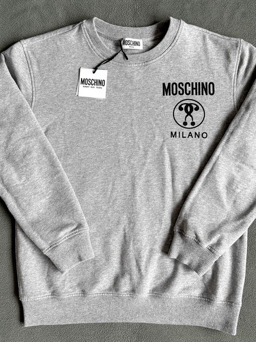 MOSCHINO damska szara bluza crewneck r. XS / NOWA / ORYGINALNA
