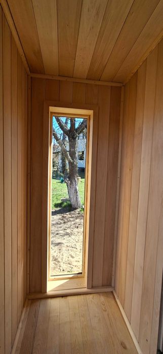Sauna ogrodowa z przebieralnią "Mazuria"