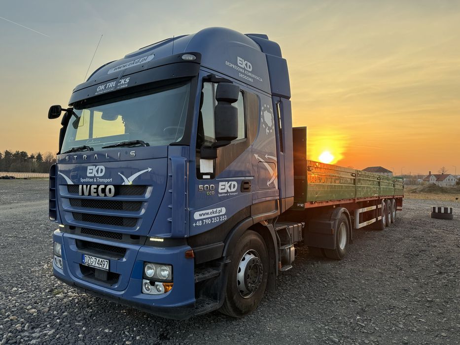 Iveco stralis 500 + naczepa burtowa