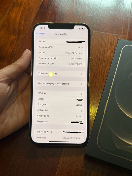 iPhone 12 Pro Max 256gb + Capas