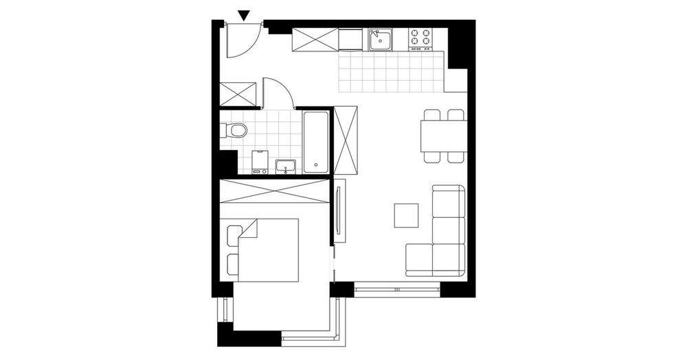 Perfumiarnia 2 | mieszkanie 40,91  m² | B.01.02 - Więcej