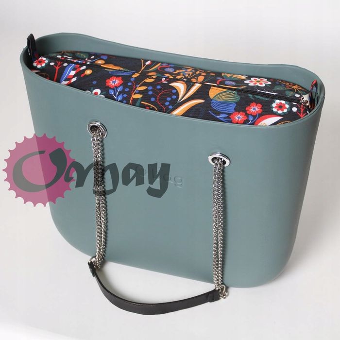 organizer OBAG STANDARD nowy folk czarny 2 kieszenie wkład OMAY