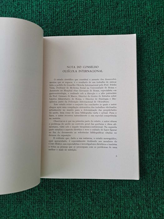 O Azeite (As gorduras na alimentação humana) - Publio Viola