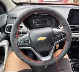 Capa de volante em couro genuíno para carro