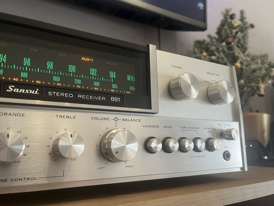 Amplituner Sansui 881 stan idelany