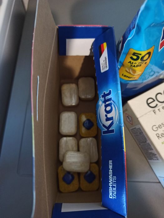 Tabletki, kapsułki do zmywarki Finish, Kraft, Ecofreude - łącznie ok. 110 szt