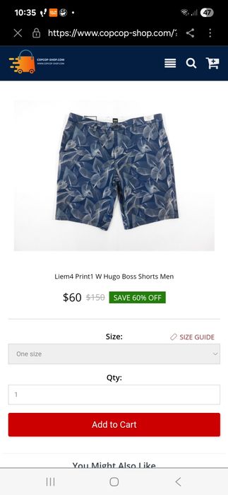 Шорти Hugo Boss (оригінал)
