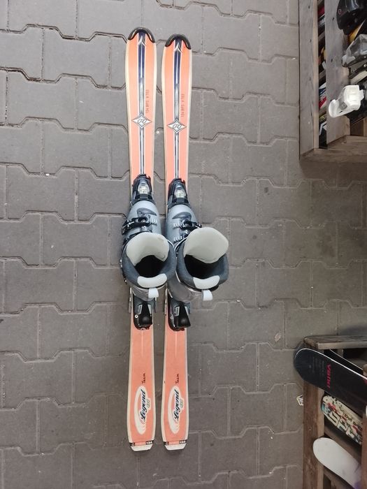 Komplet narty dziecięce dynastar 134 cm plus buty Salomon 26 cm