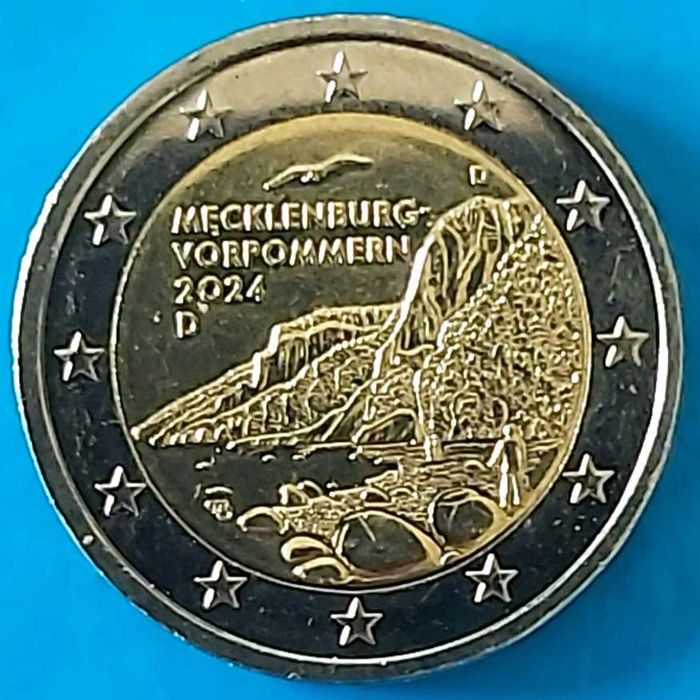 2 Euros 2024  Letra D,  da Alemanha, Meclemburgo