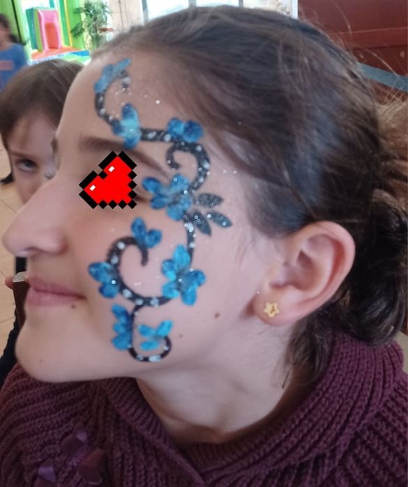 Animacão festas/eventos: pinturas faciais e modelagem de balões